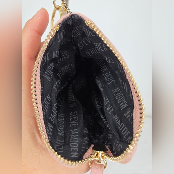 Steve Madden 3"x5"inch Pink Keychain Wallet - Picture 7 of 9